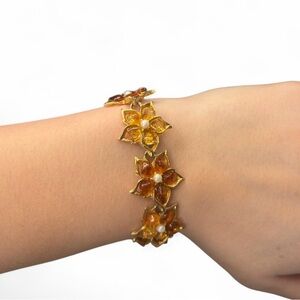Vintage Floral Gold Bracelet